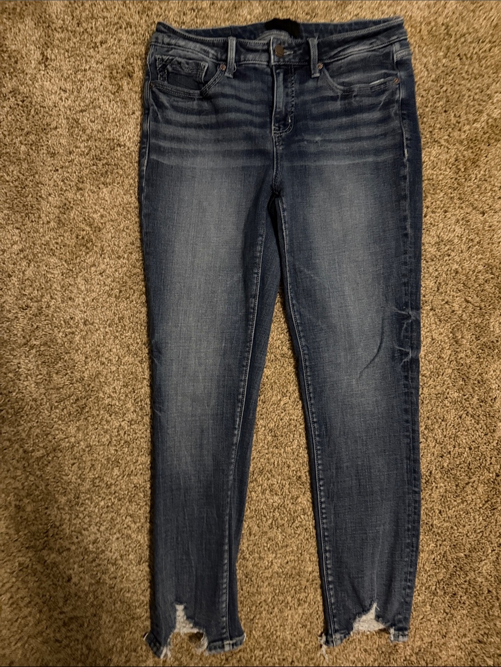 Buckle black  Ankle skinny Jeans - Blue style No.53